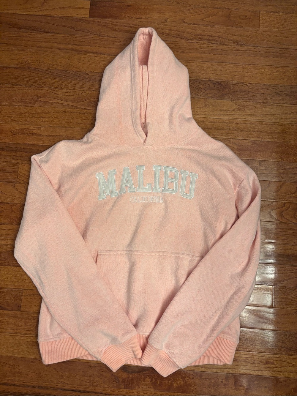 Altar'd State Peach Pink 'Malibu' Hooded Sweatshirt size Medium - Picture 1 of 1